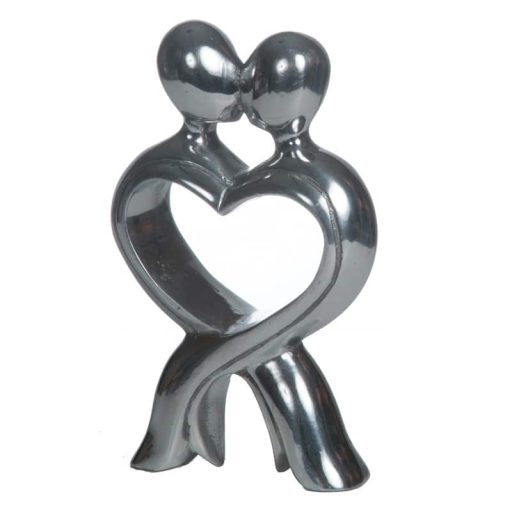 Aluminum "The Kiss" Figurine