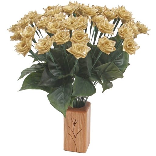 50th Anniversary Just Gold Ribbon Roses