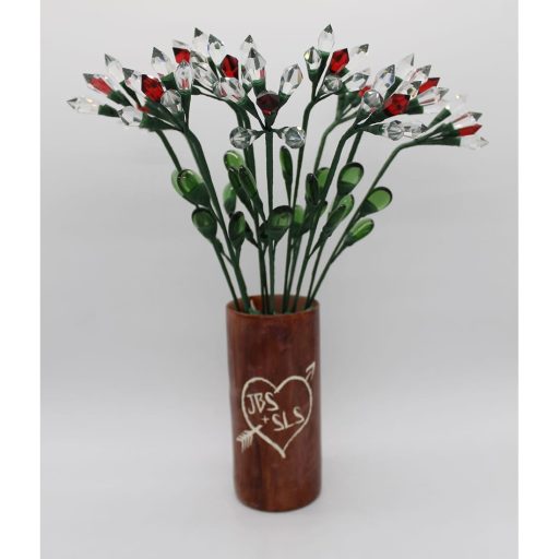 15th Anniversary Just Crystal Chandelier Rose